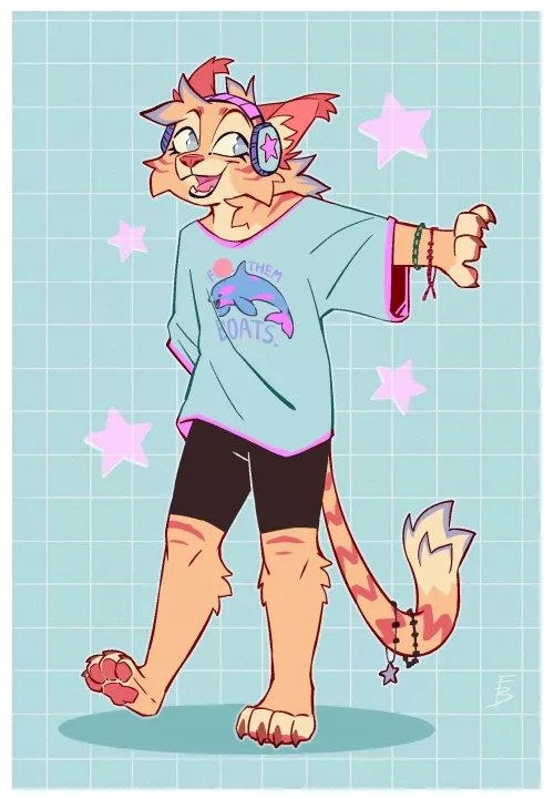 Star kitty (art by me)