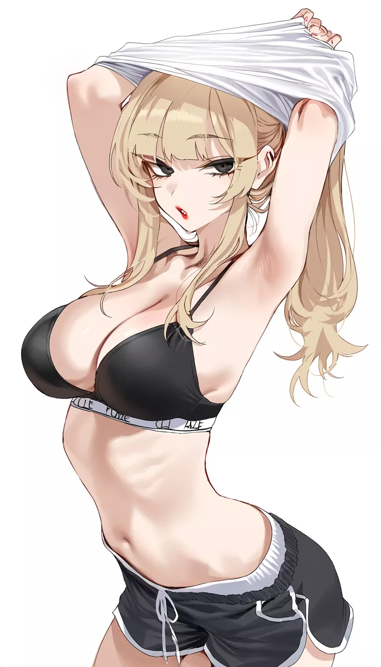 Taking off her Shirt 