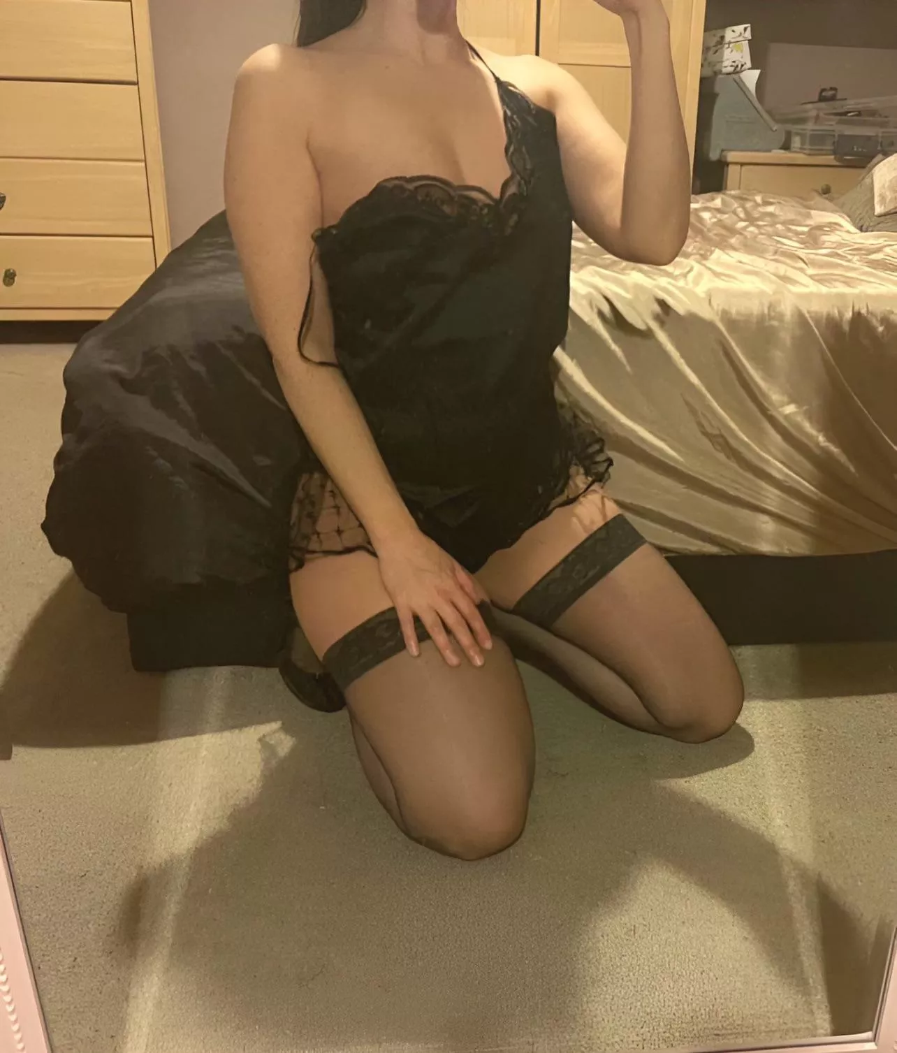 There’s something special about thigh high nylon stockings