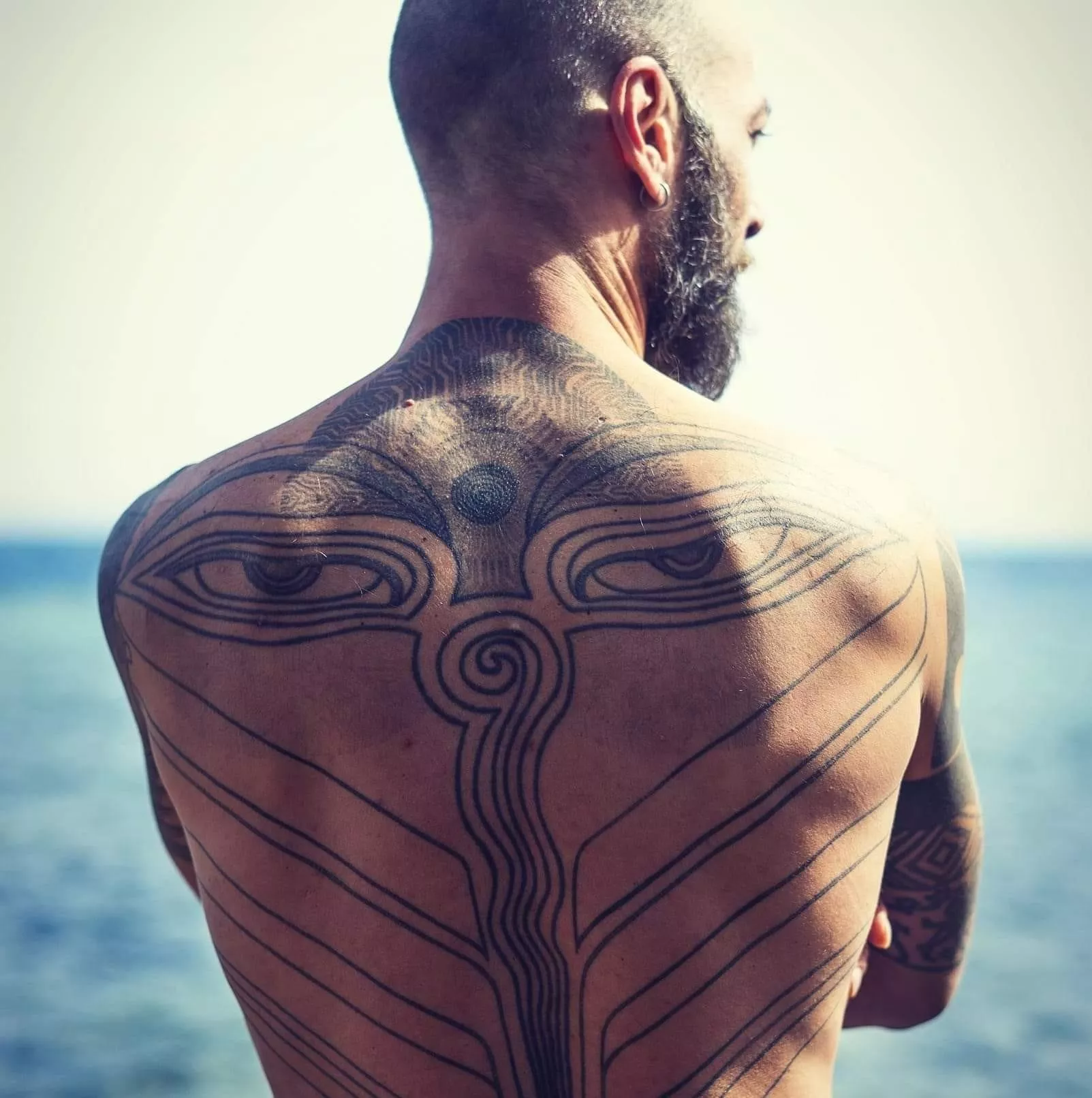 A hot sunny day by the sea