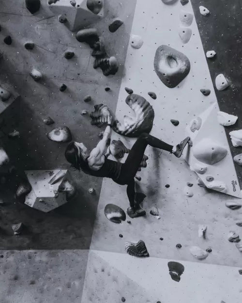 All that yoga helps with my climbing 