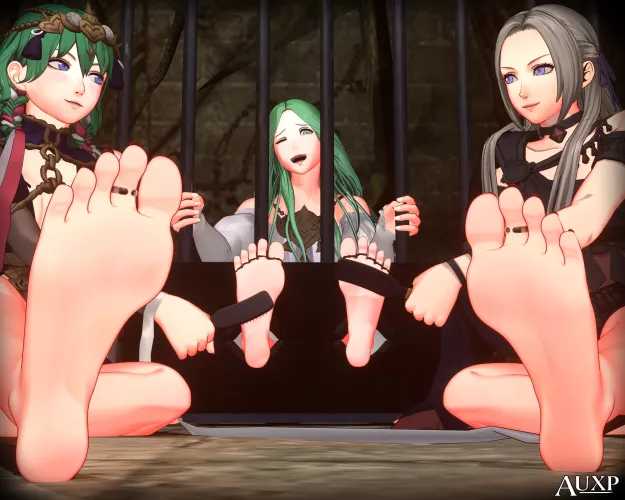 Byleth, Edelgard and Rhea (Fire Emblem Three Houses) [Artist: AUXP]