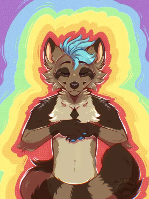 Chill 🌈 - Art by me, TrashmuttArt on Twitter