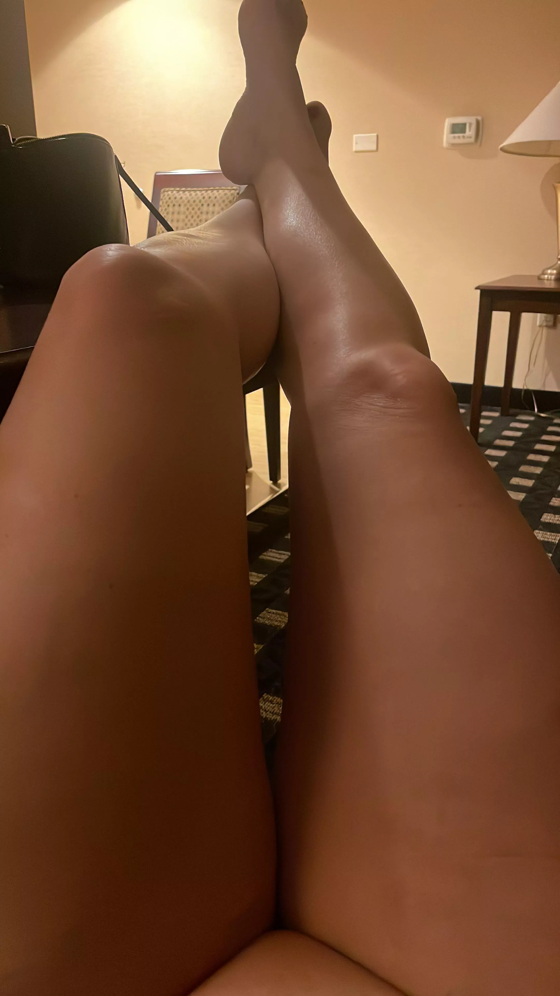 Come over. I’m ready to spread them.