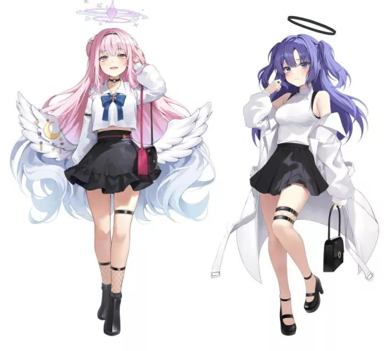 Cute angel waifus