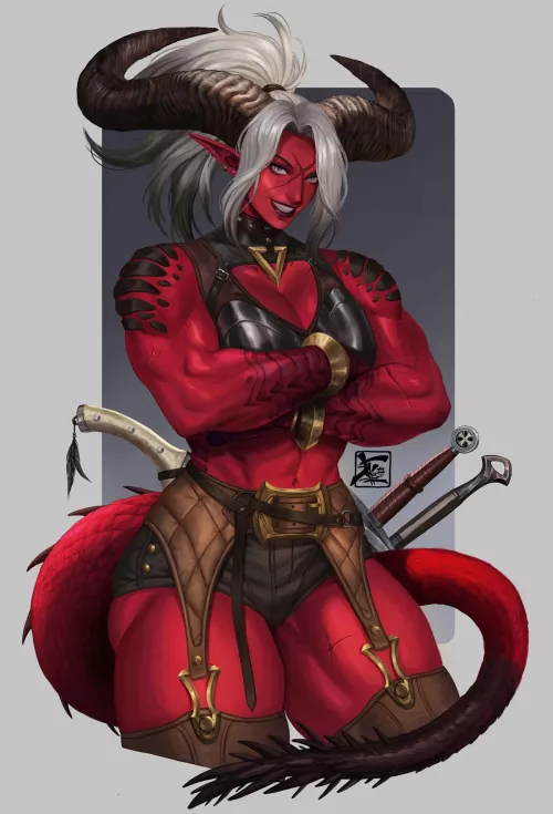 Demon warrior [@kelpo_cereal]