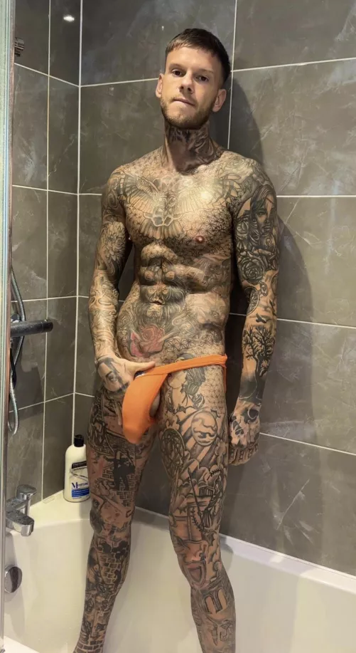 get naked it’s shower time