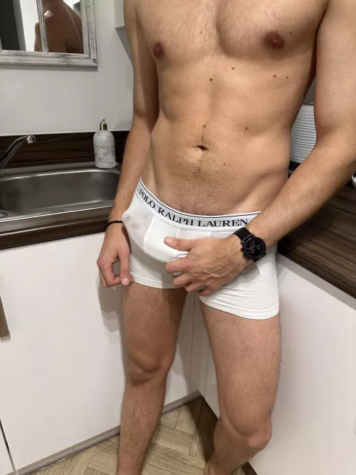 Hanging out in the kitchen