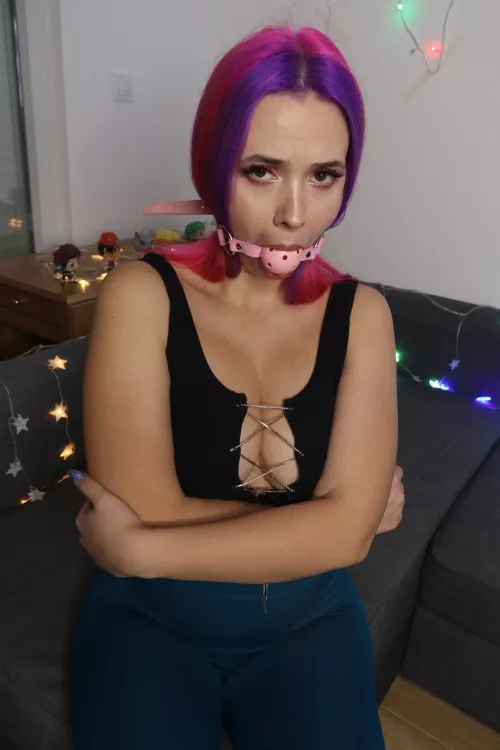 I got pink ball gag