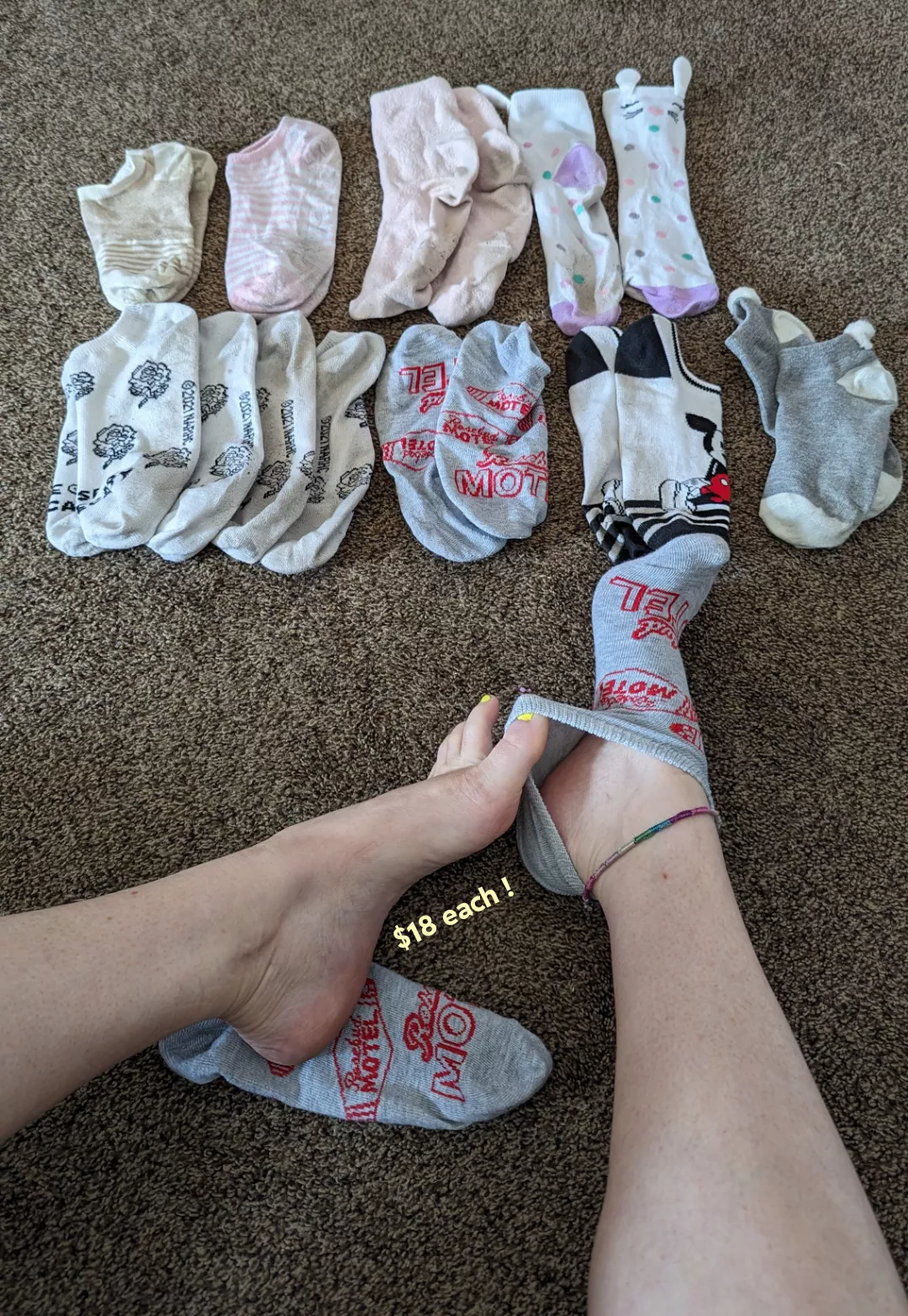 I have a ton of these dirty thangs! I work on my feet all day! Help me reduce my stock, I'm very motivated 😃 [Selling]