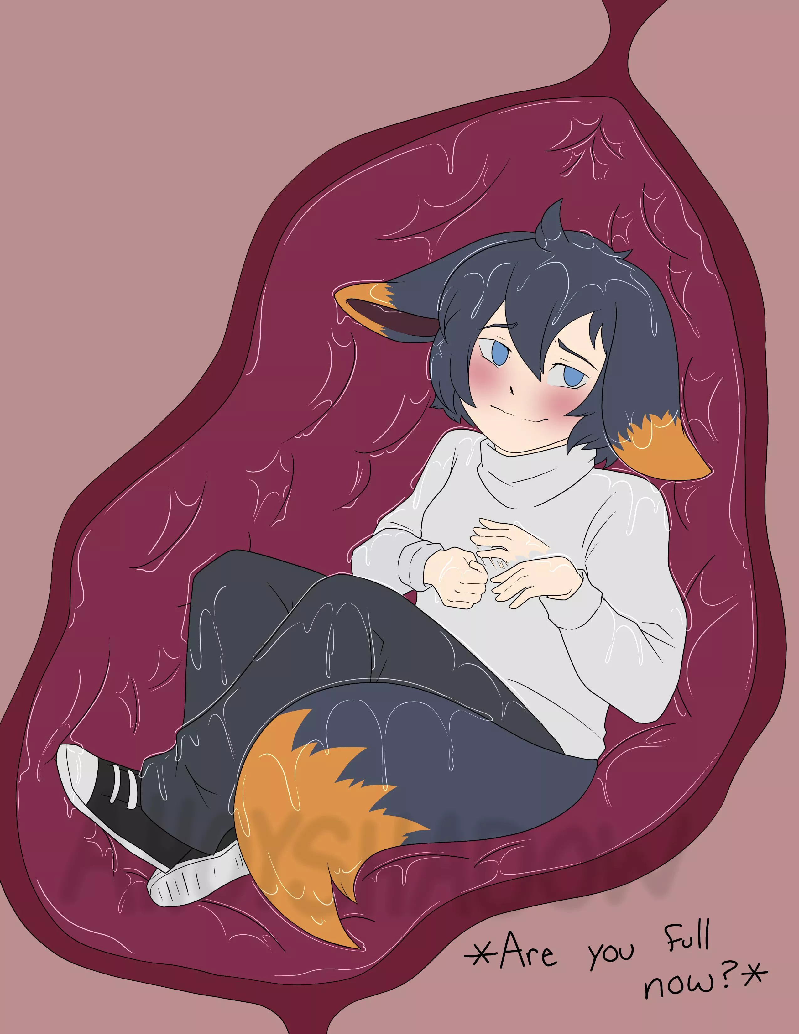 {image} Commission done for u/sharkbit11 Art done by me AhoyShadow [oral] [?/m] [male prey][willing]