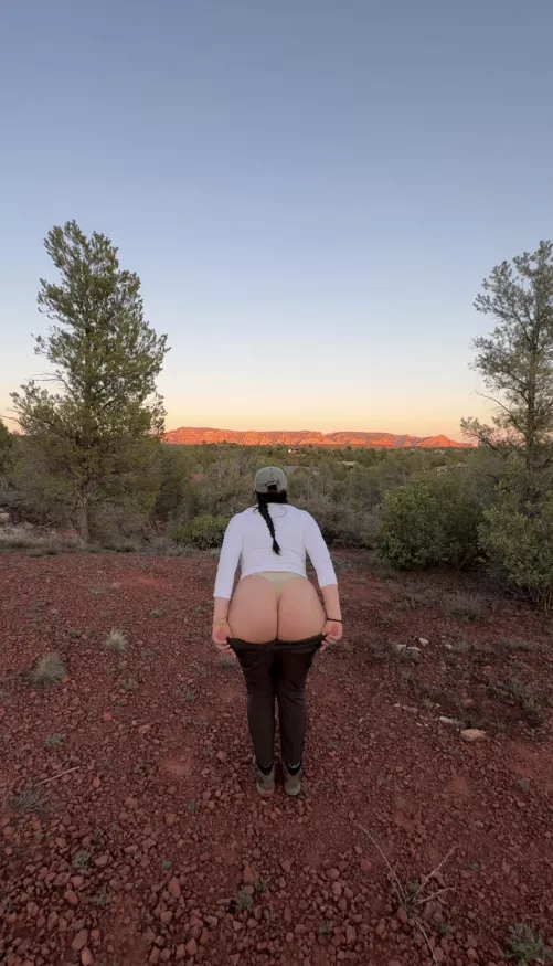 Improving the view with my beautiful ass