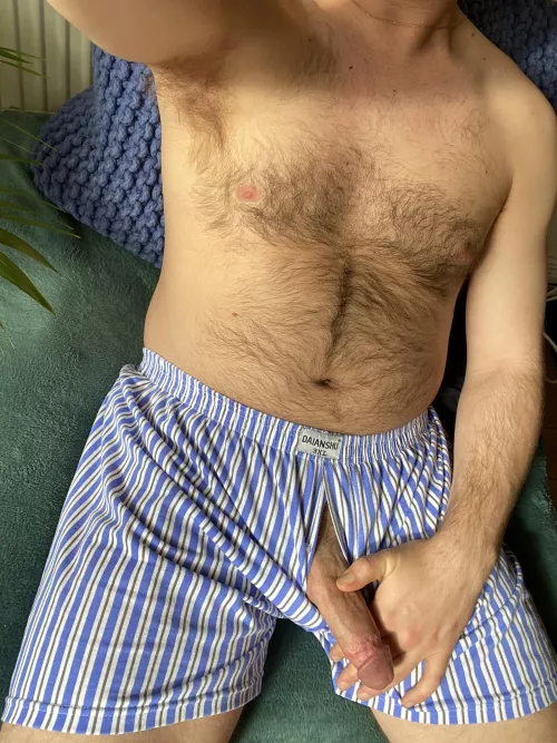 Let’s go fishing boy… fishing for daddy’s cock in his boxers 😈