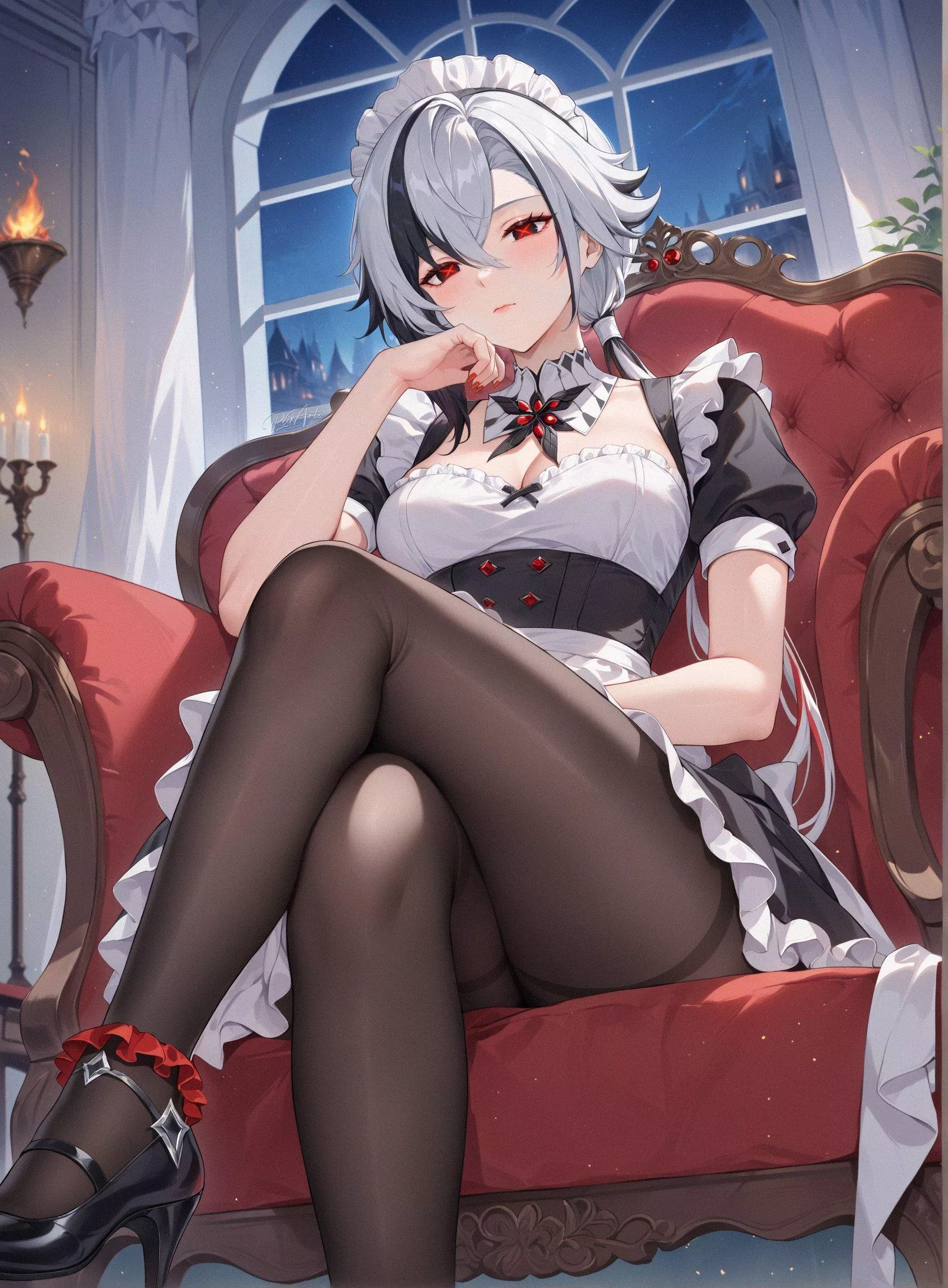 Maid Arlecchino [Genshin Impact]