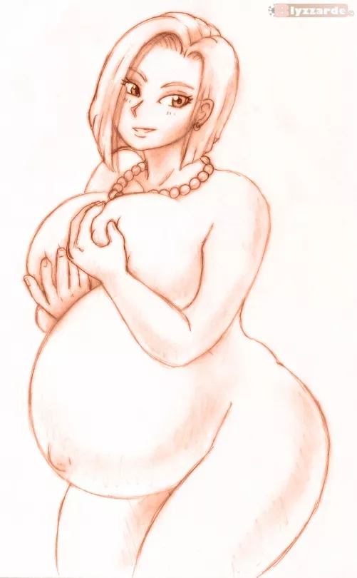 Preggo Android 18 by Blyzzarde