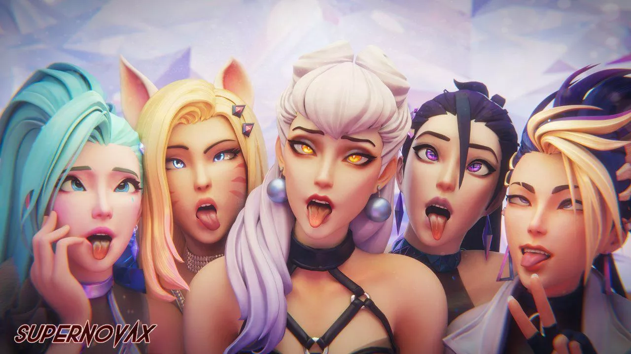 Seraphine, Ahri, Evelynn, Kai'sa & Akali (Supernovax) 