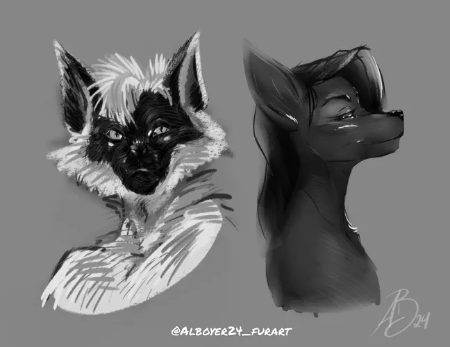 Sketching rough busts (A.B)my work