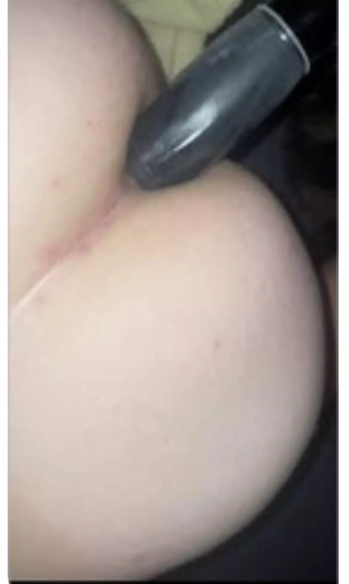 Taking my big black vibrating dildo like a slut