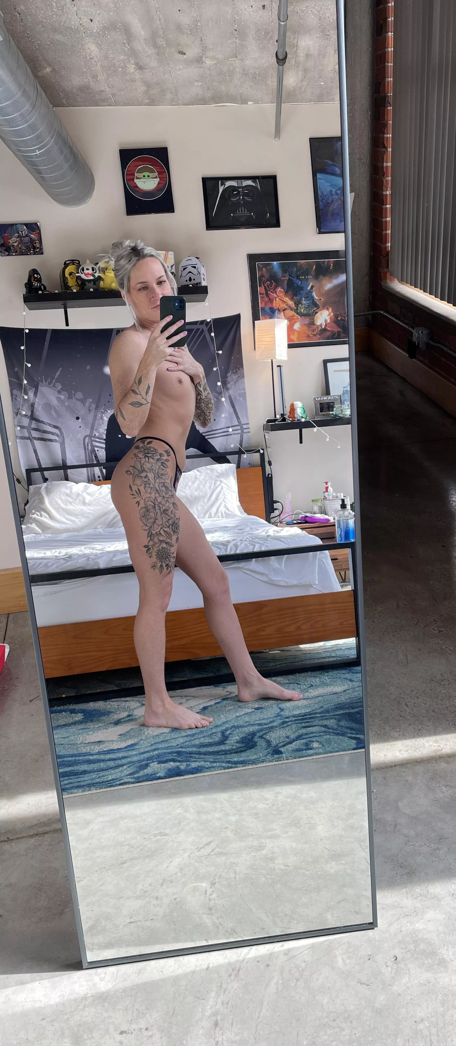 Tattoos, tiny titties, tiny thong