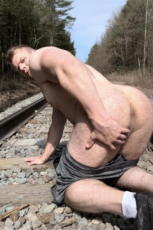 Waiting to get railed