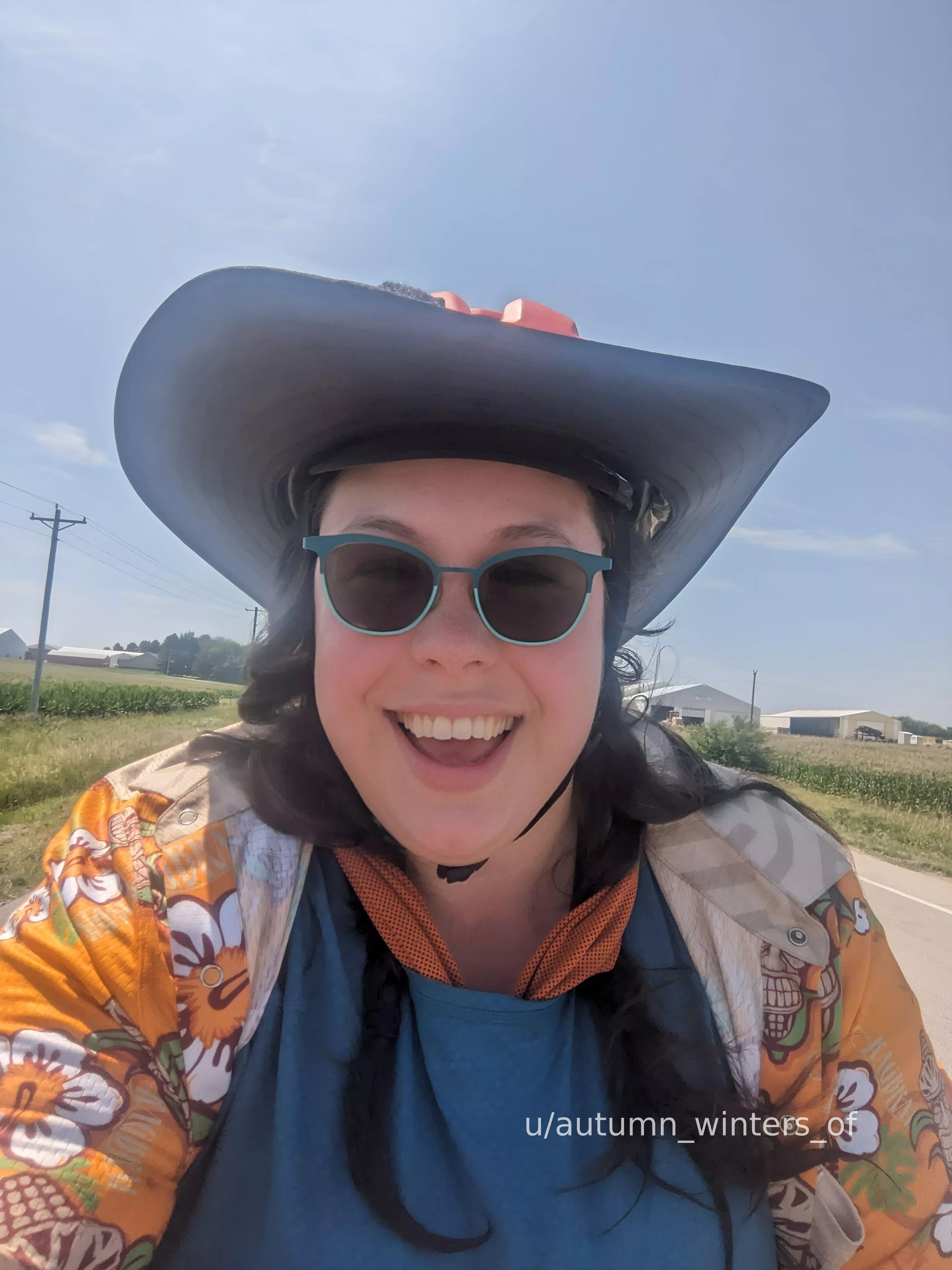 When you're biking 60+ miles/day, it's not always going to be sexy. 😂