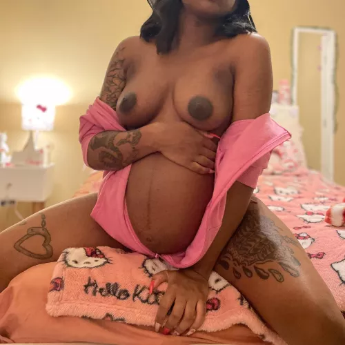 Will you rub my big pregnant belly? My aching body desperately needs a massage