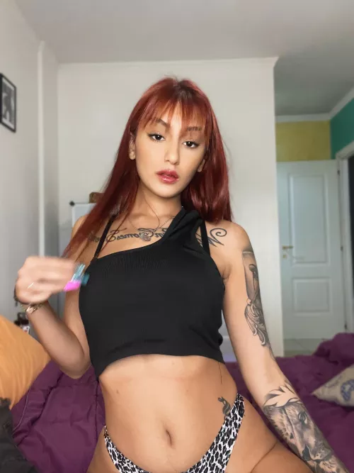 Would you bust all over my tattoos?