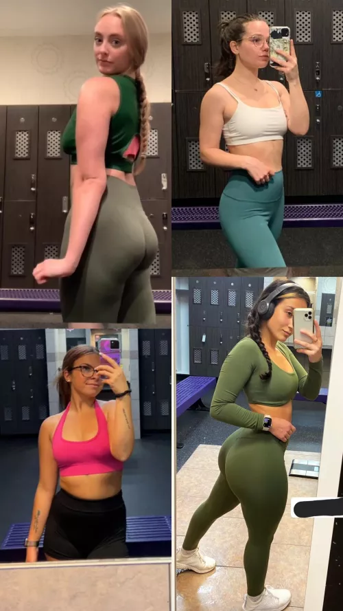 [4] Who's joining you in the locker room for a post workout shower?