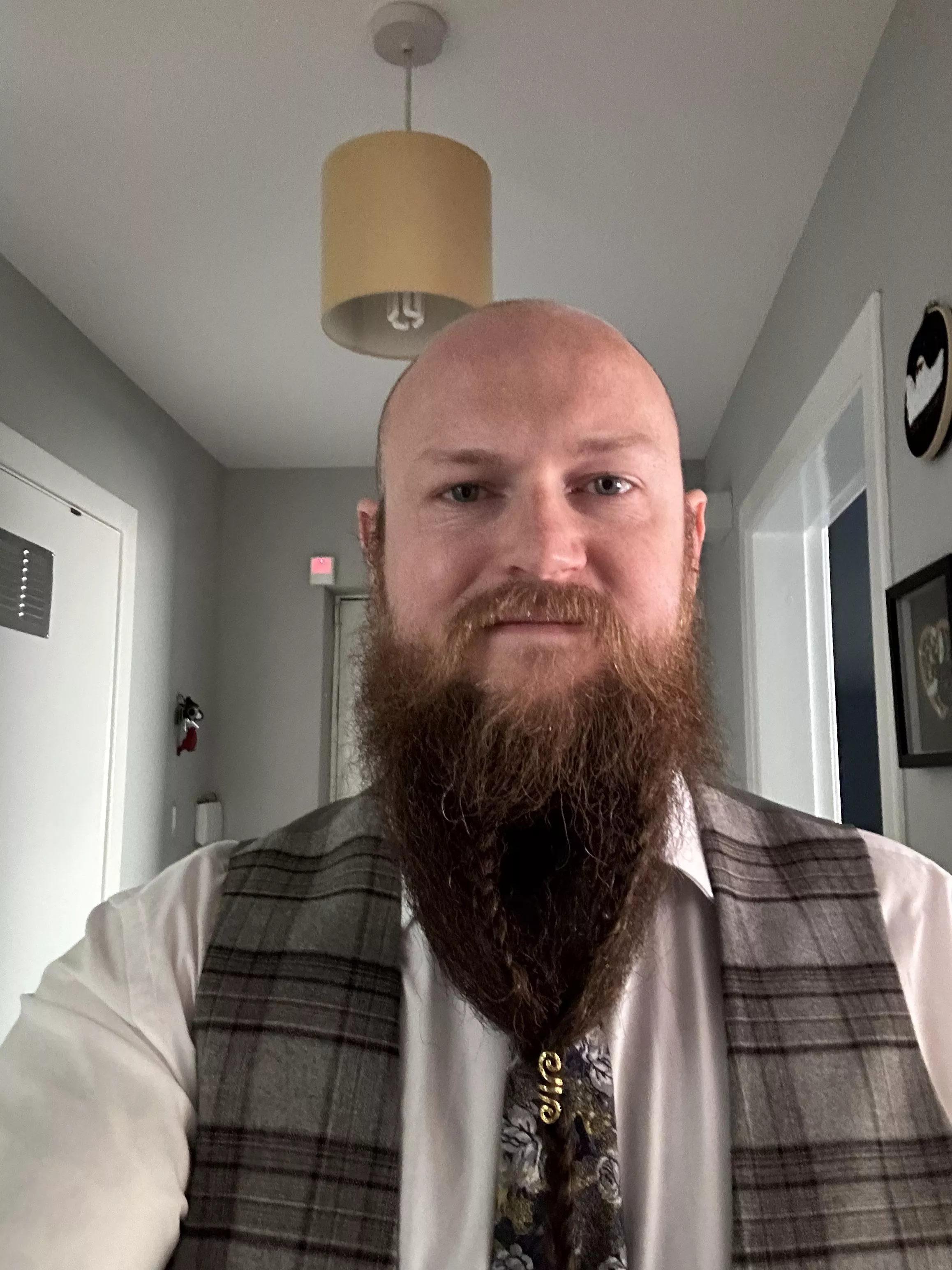 At a wedding. How do I look?