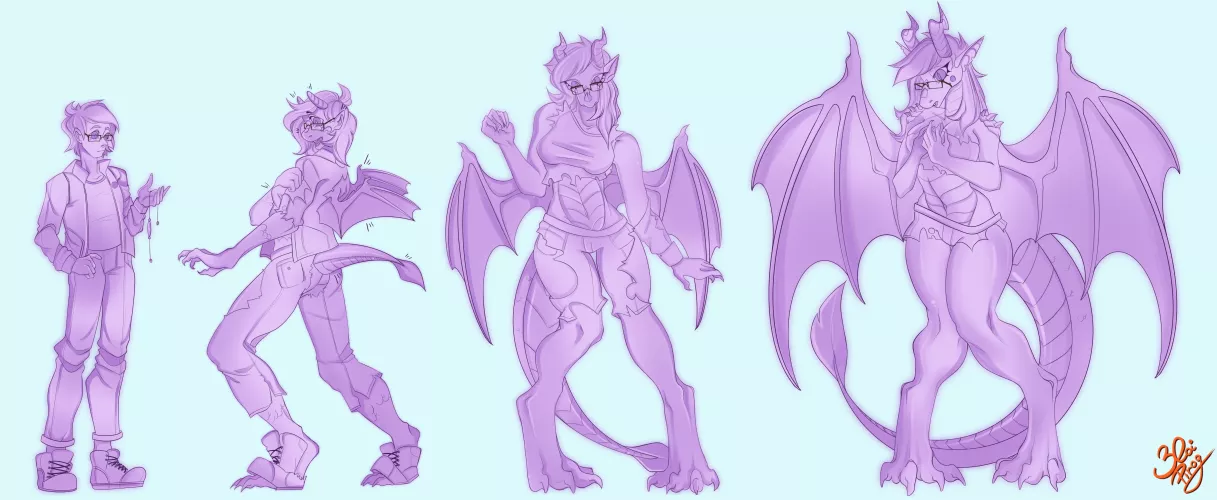 Boy to Dragoness (MtF TFTG) by zloi.pirog