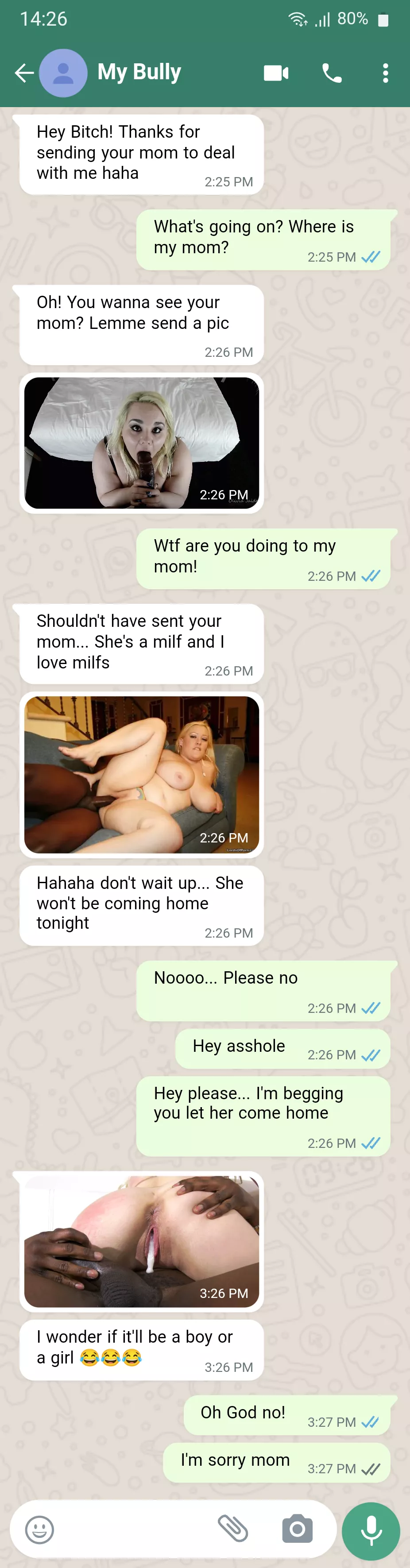 Bully's Converstion with you 🥵