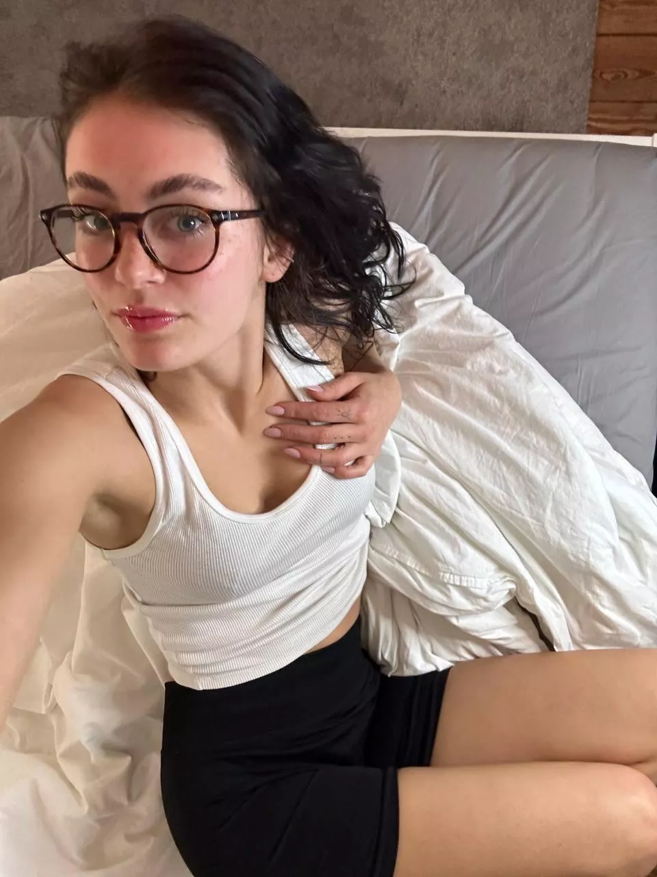 Do you like my white crop top?