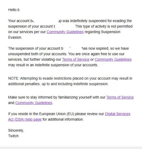 Evading suspension on backup however got update on appeal saying both unbanned, one is banned still (main) but backup is fine.