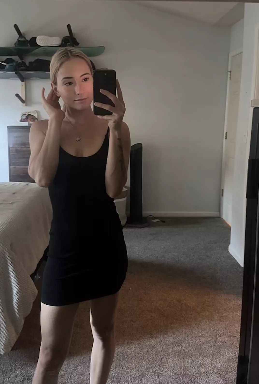 For me to put on the black dress I must really like you