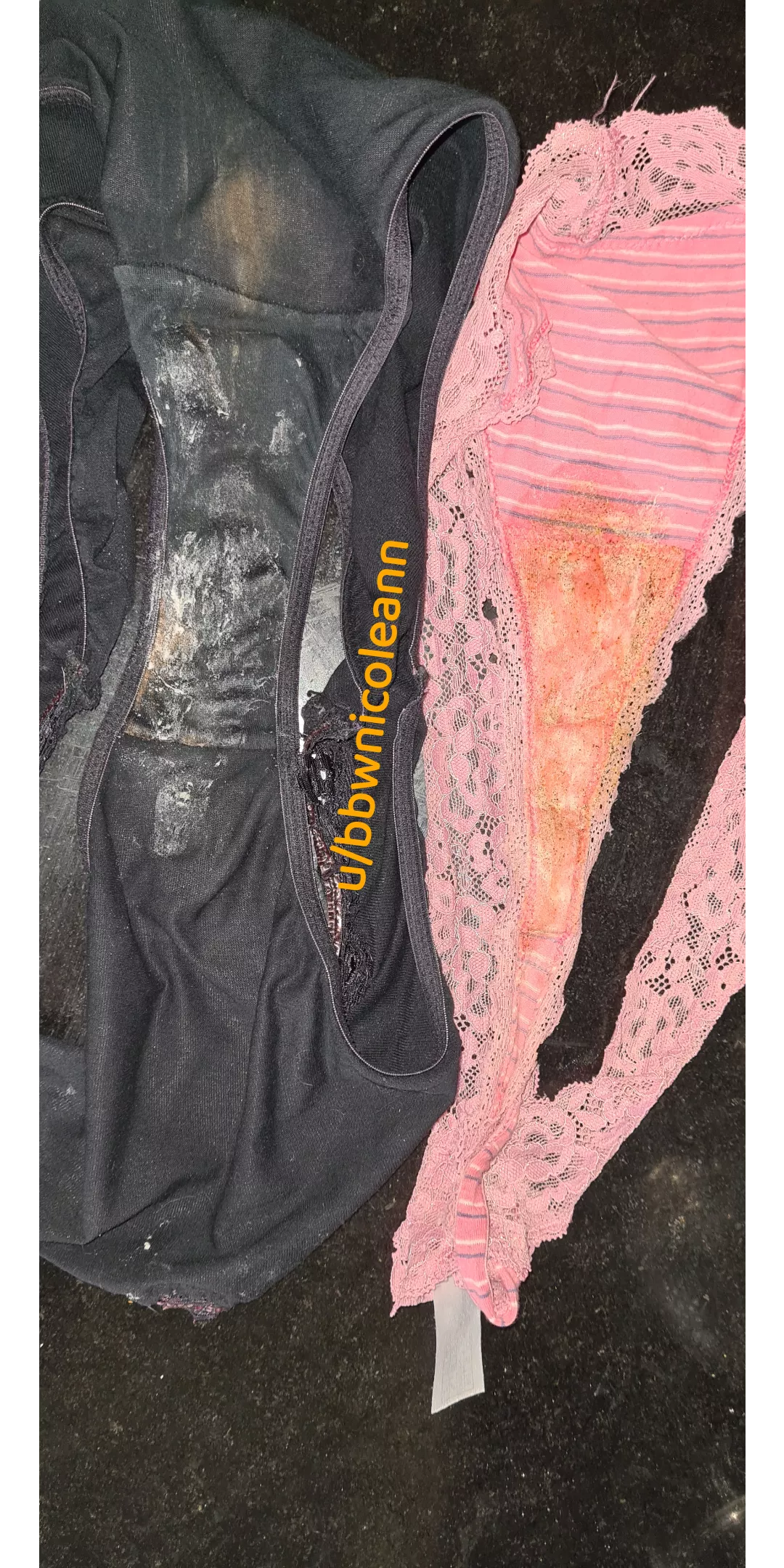 Fullbacks and thong. Two days each. So much sweat and other fetish fluids,)