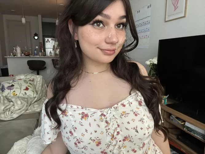 Got all ready for a date then he came on my face 🙄