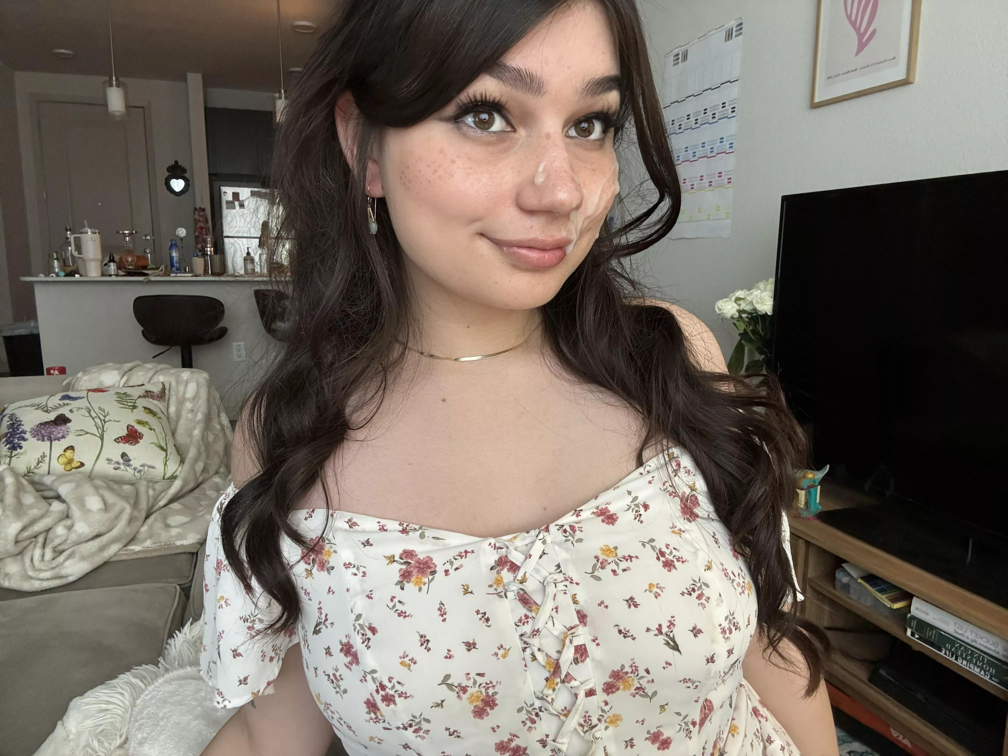 Got all ready for a date then he came on my face 🙄