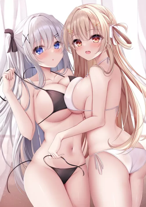 Helping each other undress