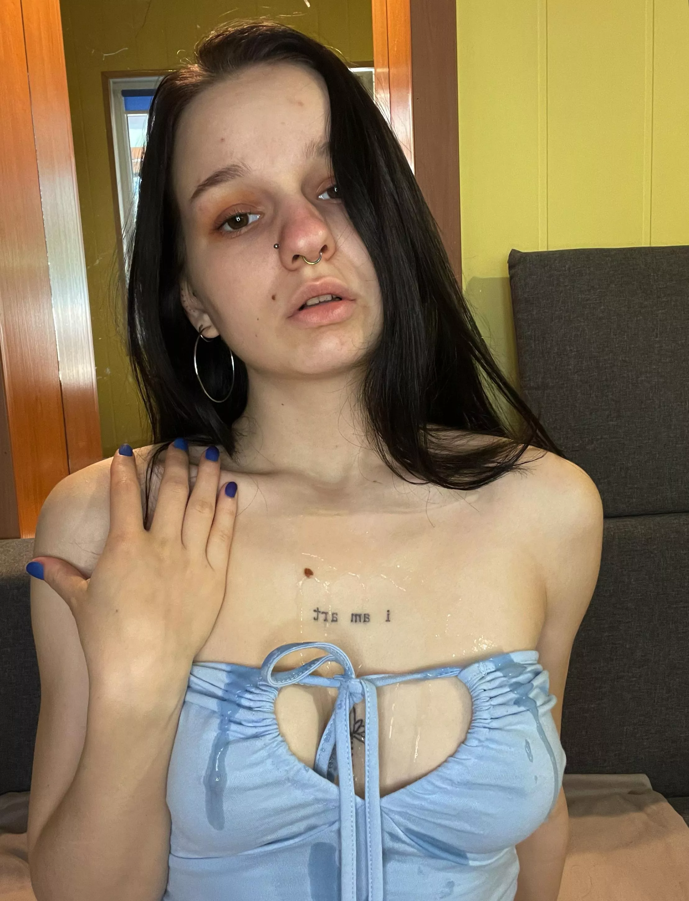 I get very excited when you cum on my body