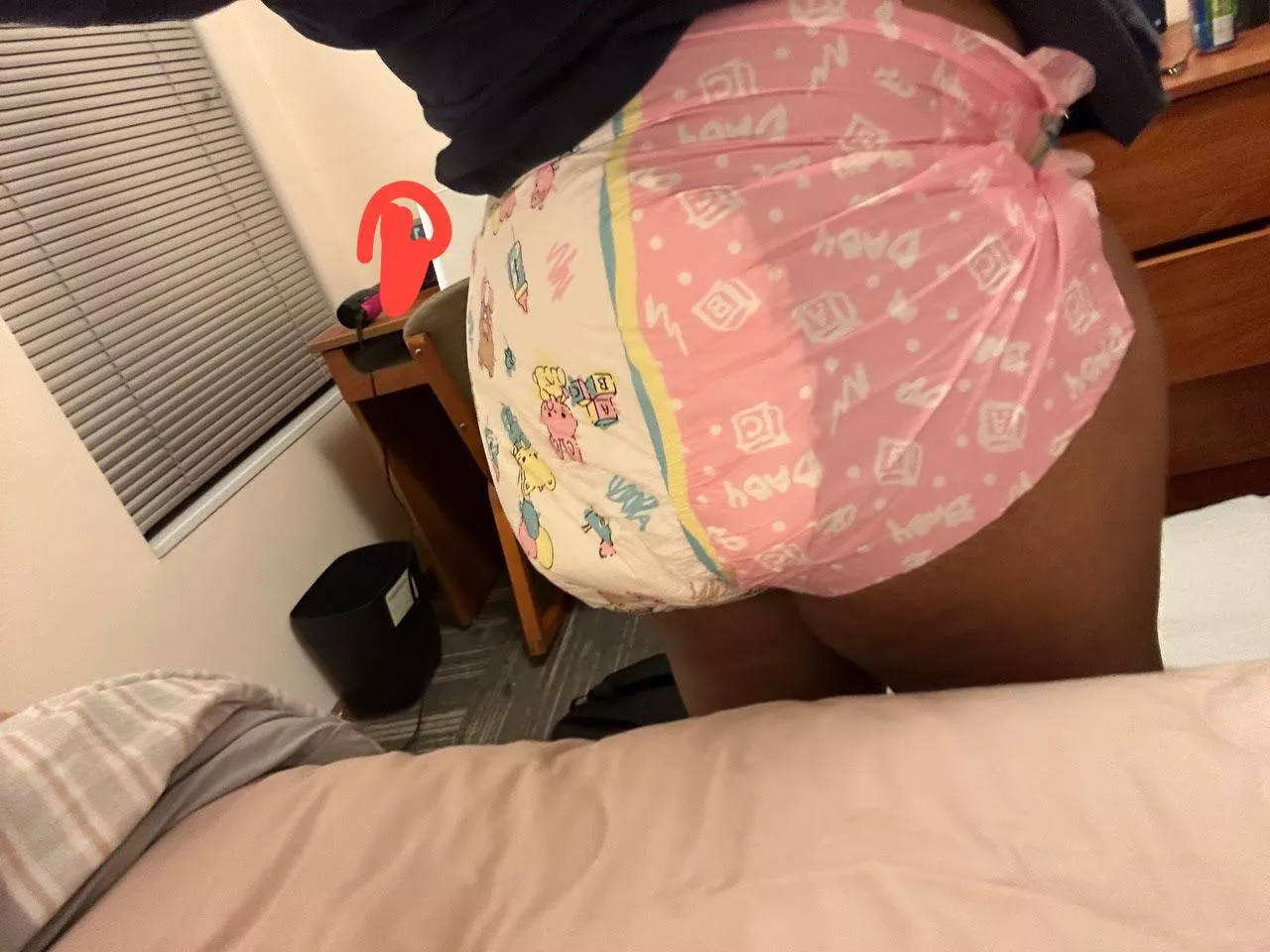 I love the way my butt looks in diapers  I love the way my butt looks in diapers