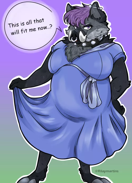 Is not everyday you'll see a pregnant Boar (commission info in the comments!) Art by me