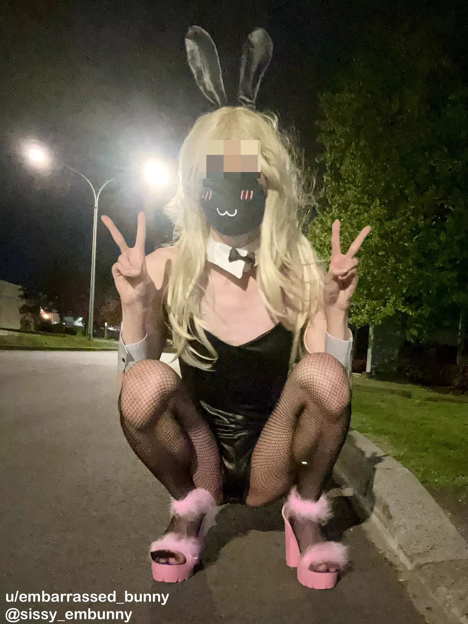 It was so cold and humiliating walking dressed as a bunny girl 🫣
