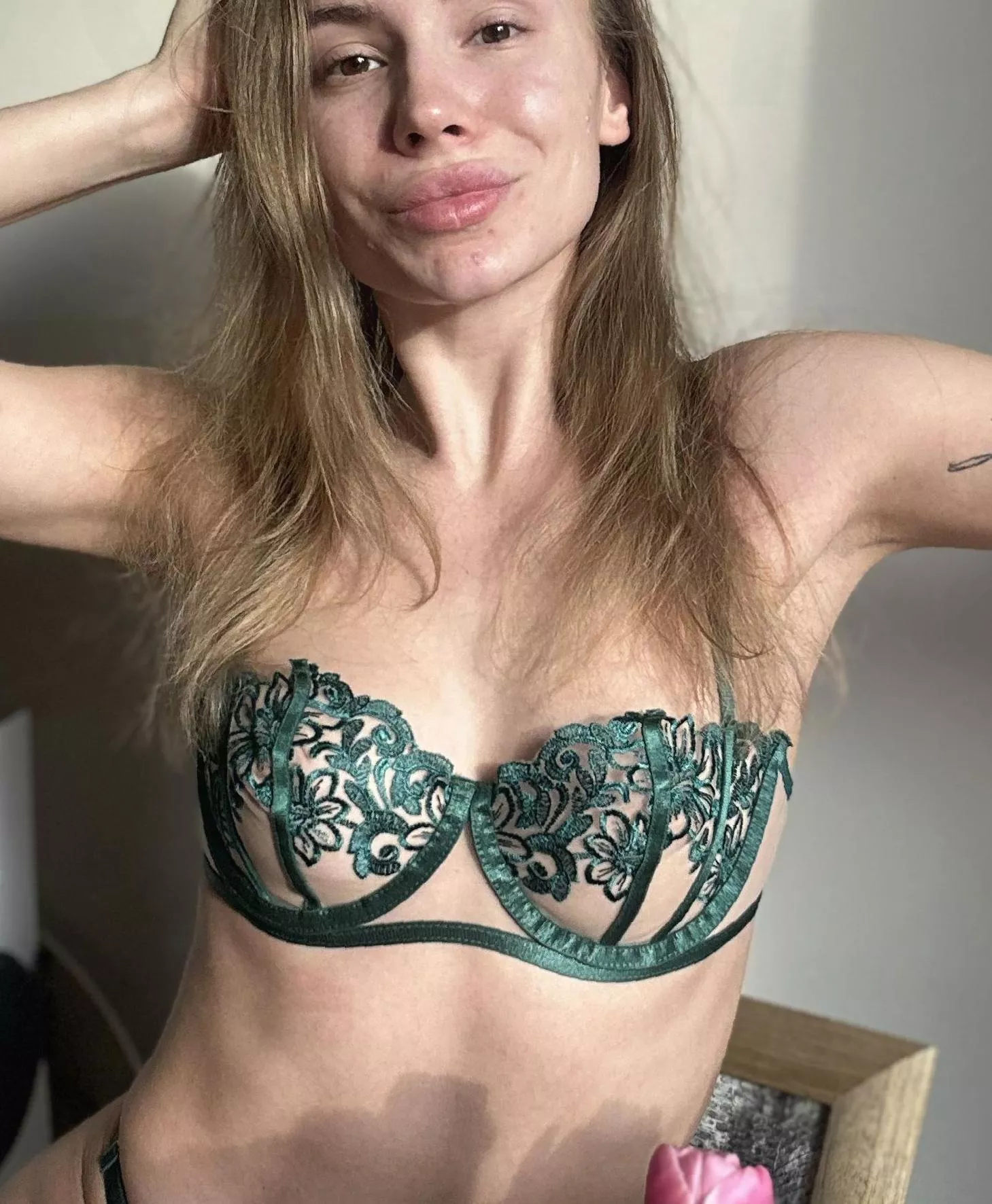 It's comfortable in this underwear, but without it... much better