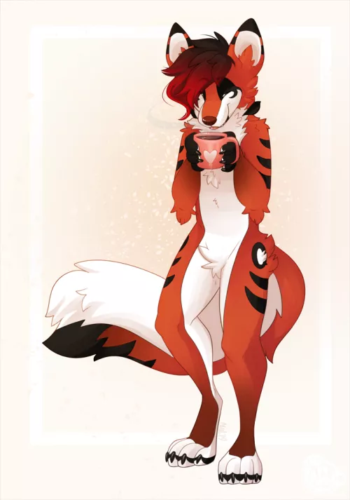 Morning coffee (art by NowandLater)