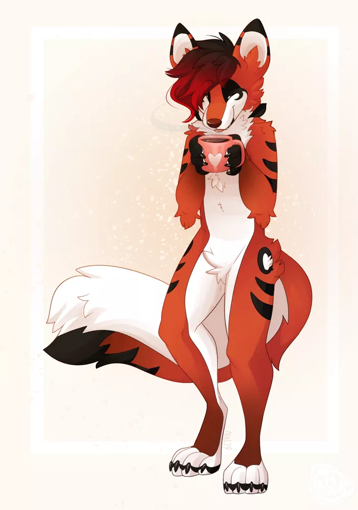 Morning coffee (art by NowandLater)