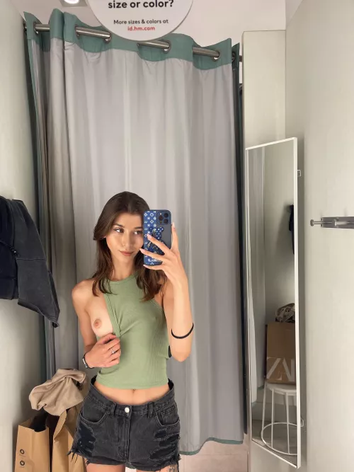 My boob is just saying hiiii