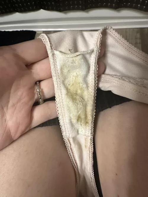 My panties just after 24 hours of wear yum