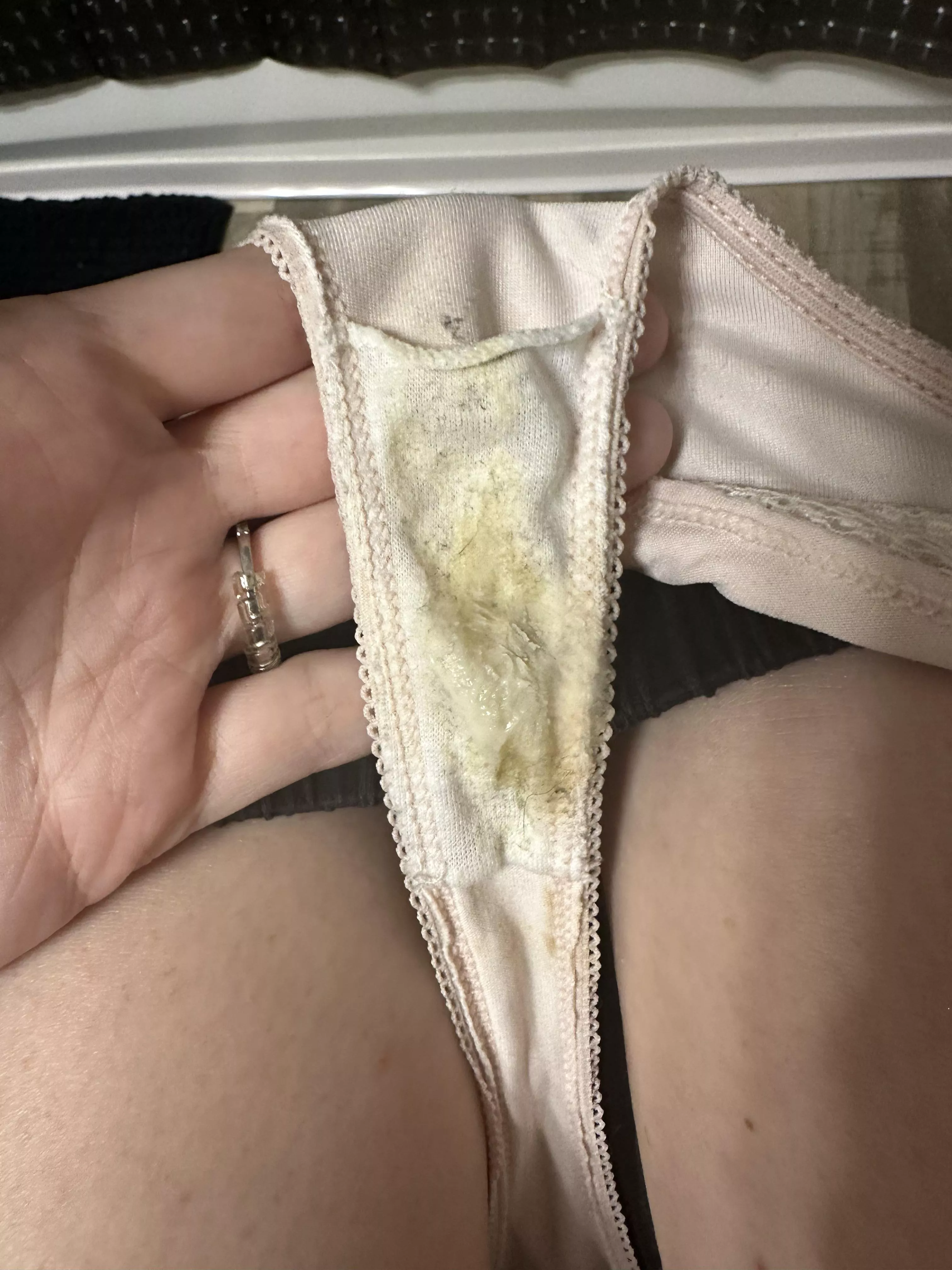 My panties just after 24 hours of wear yum