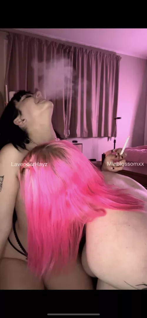 Name something better than smoking a cig 🚬 and sucking each others titties ?😍😍