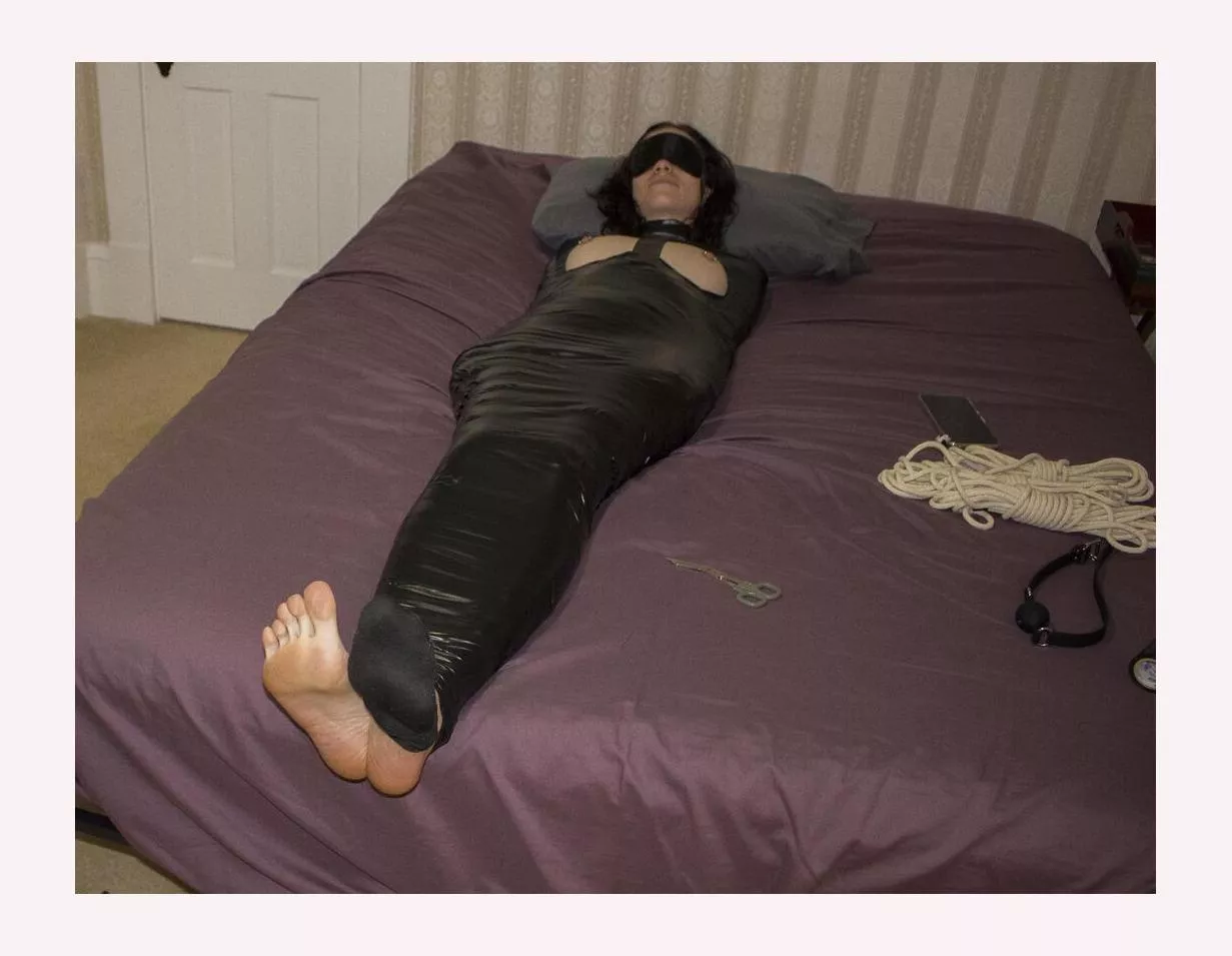 Off come her socks- Teases of what more is to come for hfr on the bed :) OC